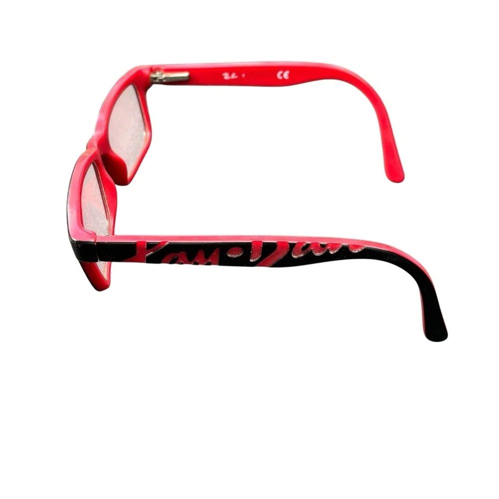 Boys‎ Youth Ray-Ban Eyeglasses Kids RB 1535 Full Frame Square Plastic Red Black